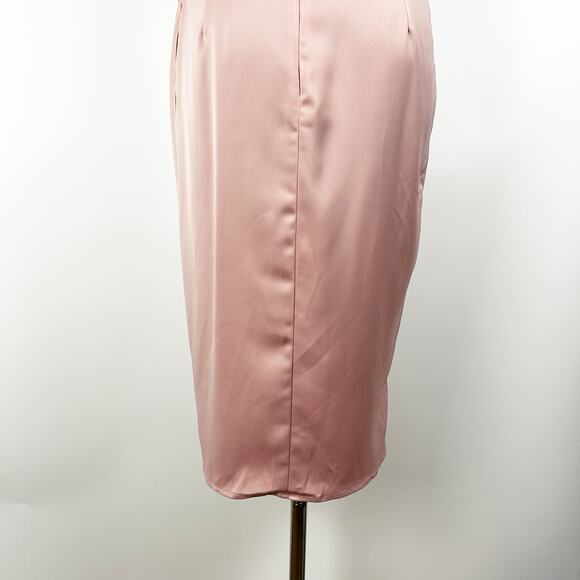 Lovers + Friends Violet Midi Dress Light Pink Satin Strapless Party Womens Sz XS - Picture 10 of 11